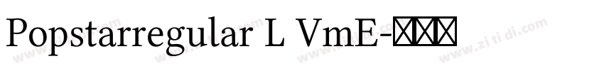 Popstarregular L VmE字体转换